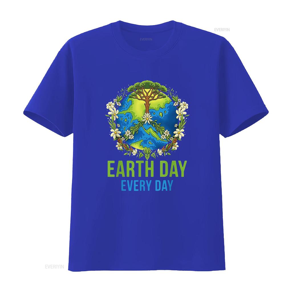 Womens Earth Day Every T Shirt For Kids vintage Washed Breathable graphic Slightly homme Versatile streetwear Soft Stretched