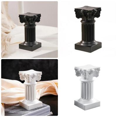 1Pcs Figurine Sculpture Roman Pillar Greek Column Candlestick Stand New Statue Pedestal