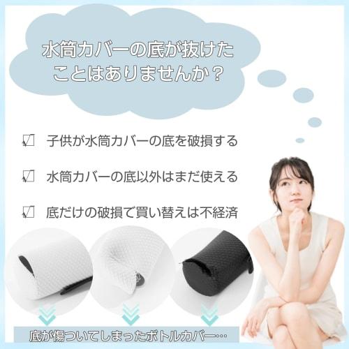 Set of 2 Water Bottle Covers, Reinforced Bottoms for Water Bottle Pouches, Repairs Damage, Prevents Bottom Breaks, and is Made of Abrasion-Resistant S