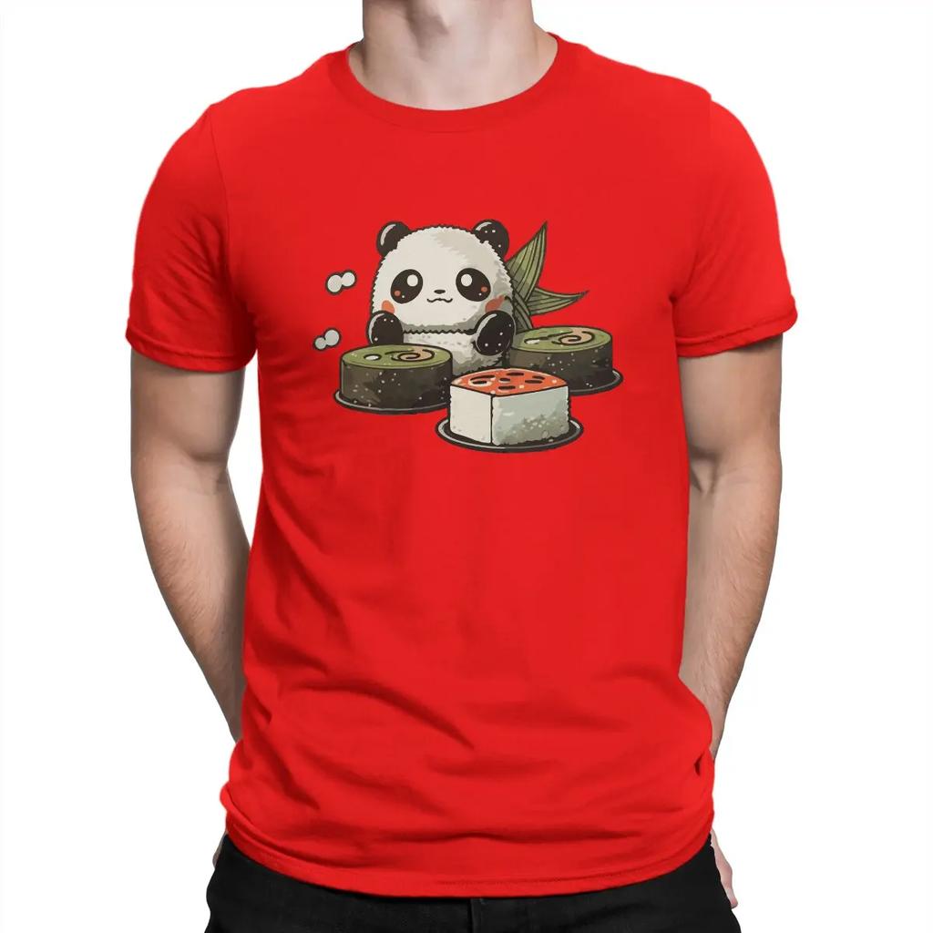 Sushi Panda Special TShirt Kawaii Anime Panda Casual T Shirt Summer T-shirt For Adult