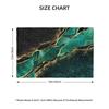 Green Gold Marble Table Placemats Set of 4 Linen Waterproof Heat Resistant Non Slip Washable Linen Table Mats 18x12 Inches