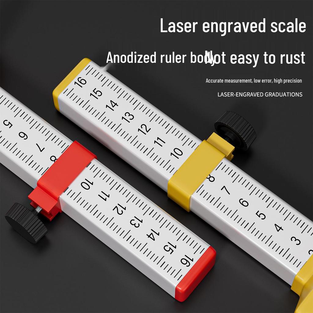 Tiler's Contour Level Ruler: Tile Height Positioning & Level Difference Indicator