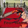 Custom Text Chainsaw Man Pattern Floor Rug Soft Indoor Carpet Mat Living Room Bedroom
