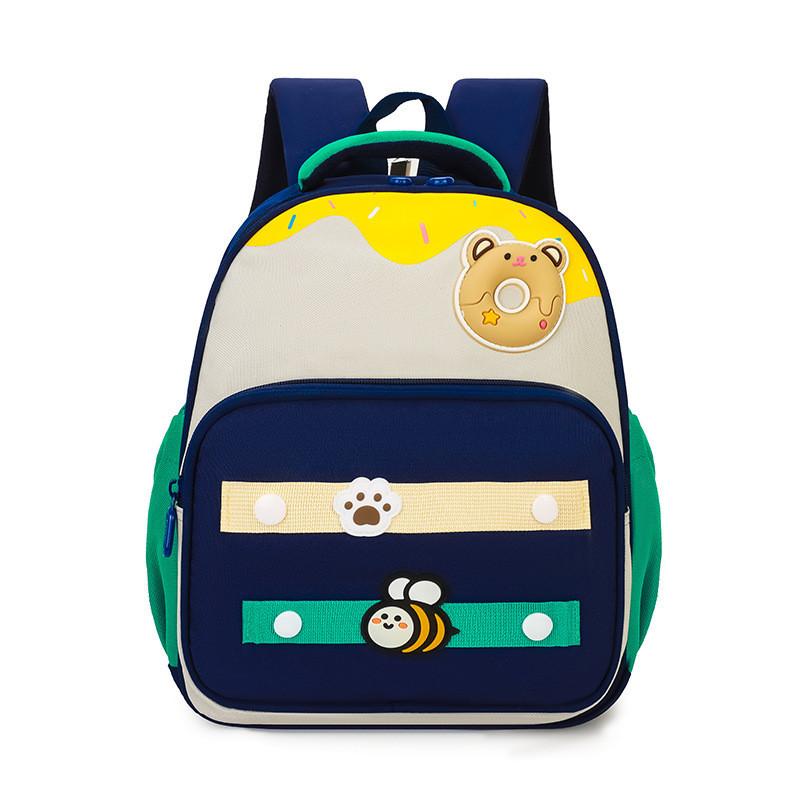 Trendy Lightweight Nylon Backpack For Kids Featuring Adorable Cartoon Design
