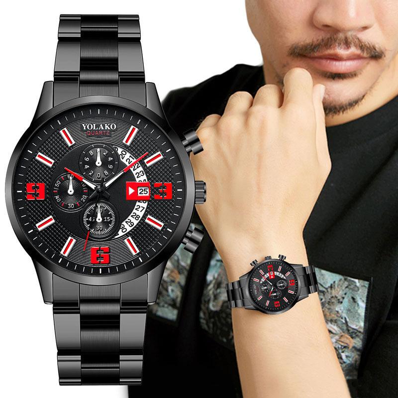 Watches Men'S Leather Watches, Fashion Men'S Casual Business Quartz Watches, Batch