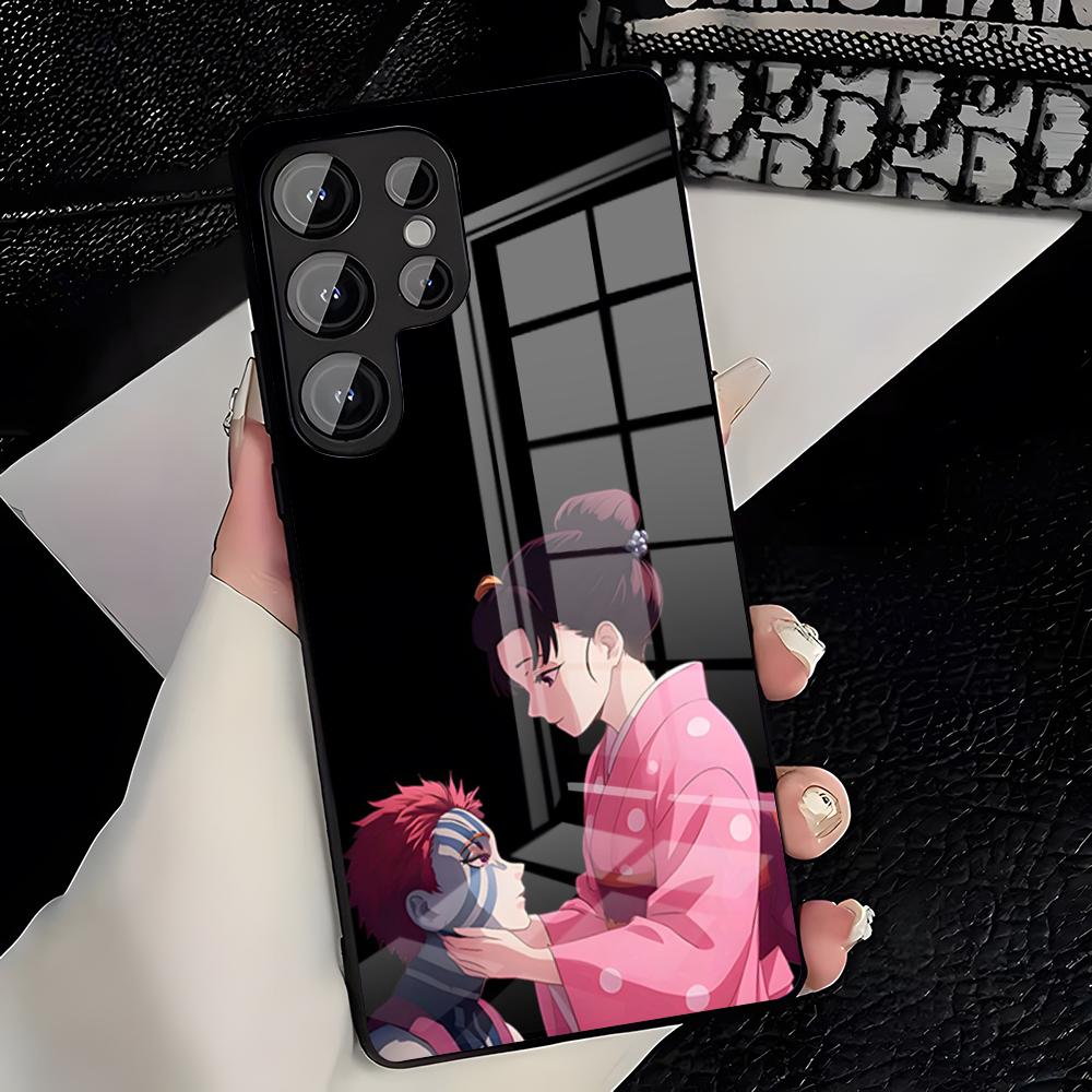 Hot Anime Akaza X Koyuki Phone Case For Samsung A25 A13 A33 5G A54 A36 A35 A56 A52 A14 Shockproof Glass Cover Samsung A25
