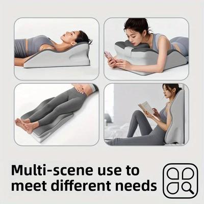 Multifunctional Pillow for Playing with Mobile Phone, Lying In Bed and Reading, with Backrest and Neck Support