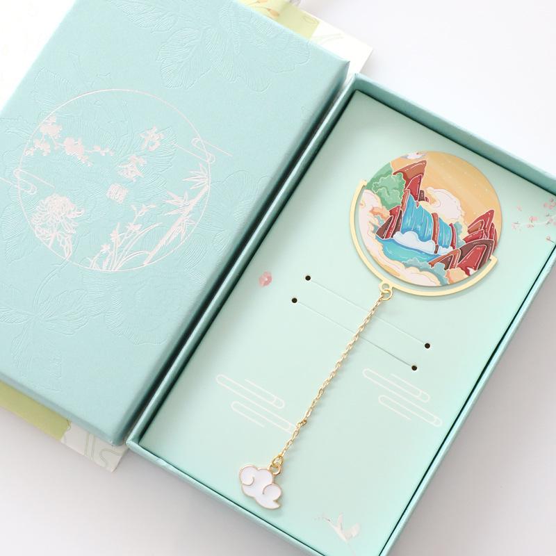 Guizhou Huangguoshu Waterfall Souvenir Bookmark - Jiaxiu Tower Engraved Metal Customization