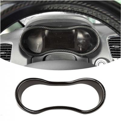Carbon Fiber Dash Track Pack Gauge Bezel Cover Trim for Dodge Durango 2014-