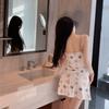 Sex Lingerie Sexy Ice Silk Suspender Nightdress Set Teddy Bear Off-the-shoulder Dress Seduction Pure Lace Pajamas