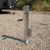 Side-Wind Trailer Jack Galvanized Hardware Adjustable for Utility Trailers, RVs