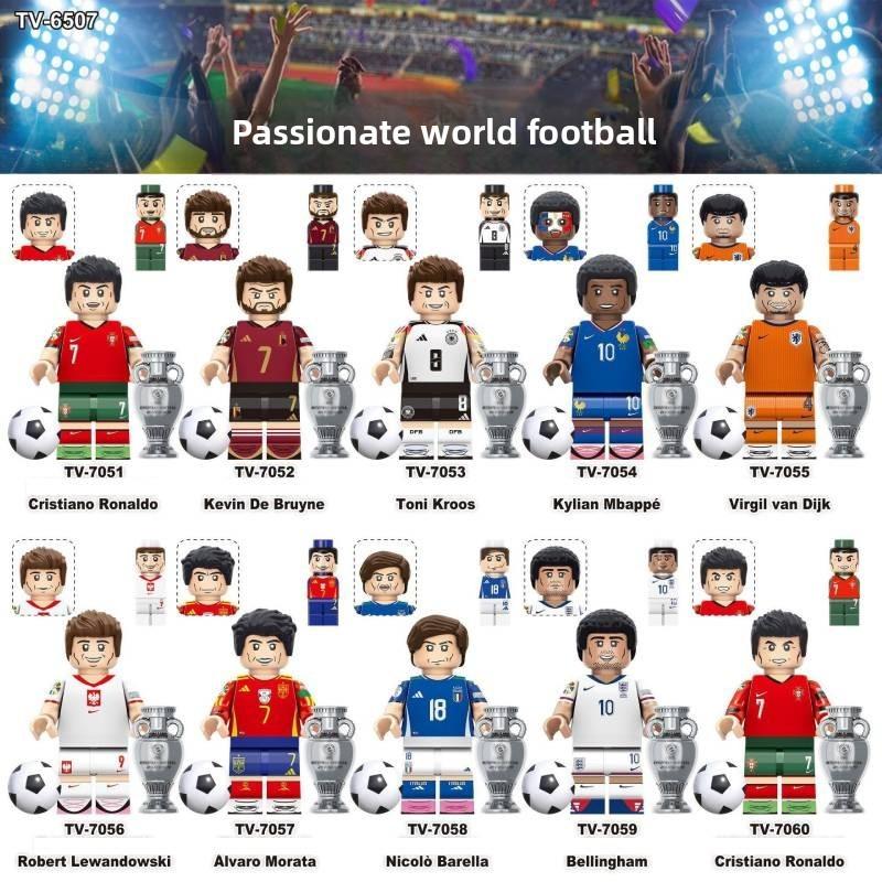 Global Football Cup Figures With Diy Assembly For Kids And Collectors