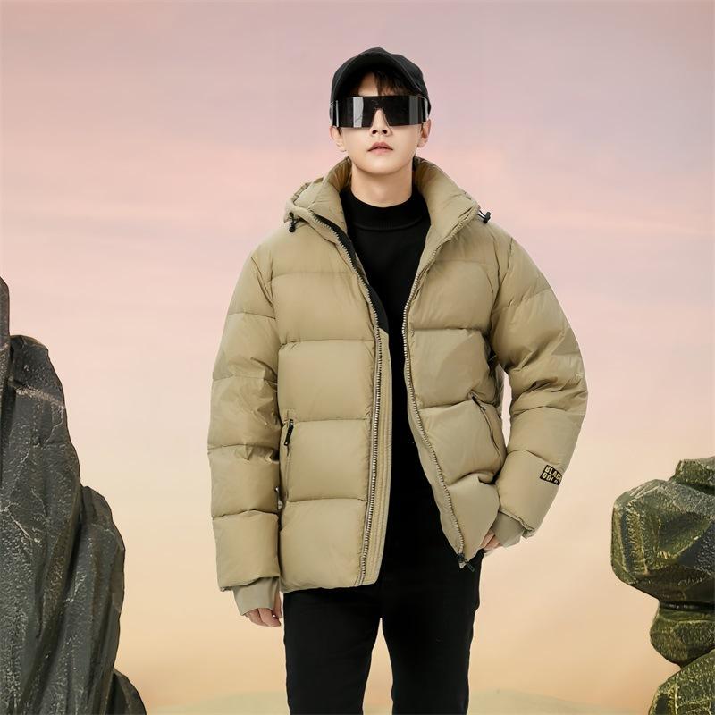 

Мужской пуховик черного золота мужской и женский парный зимний утолщенный и теплый однотонный мужской пуховик-хлеб куртка мужская 3XL