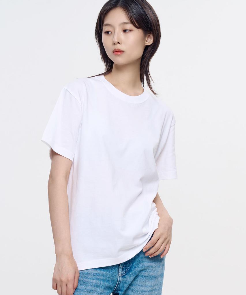 Yunaitideuaeseul [2Pack] Basic Plain Short Sleeve T-Shirt (Type A)