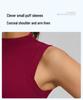 Women's Shockproof Sleeveless Sports Top with Fixed Bra Pad for Yoga and Fitness