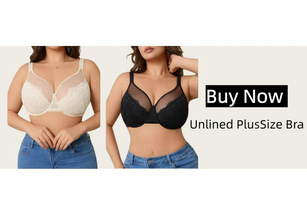 Plus Size European Floral Lace Full Coverage Underwire Bra for Women