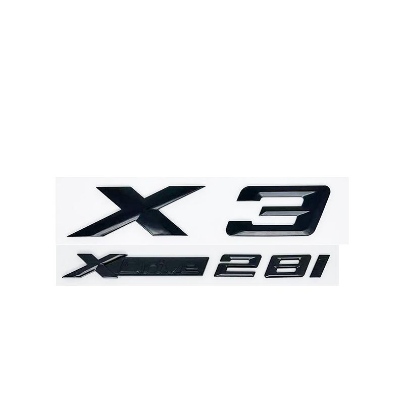 3D ABS Letter Badges for Trunk Emblem Suitable for BMW X3 Models E83 F25 G01 As Well As XDrive 20i 28i 30i 35i 20d 30d SDrive20i Pf2