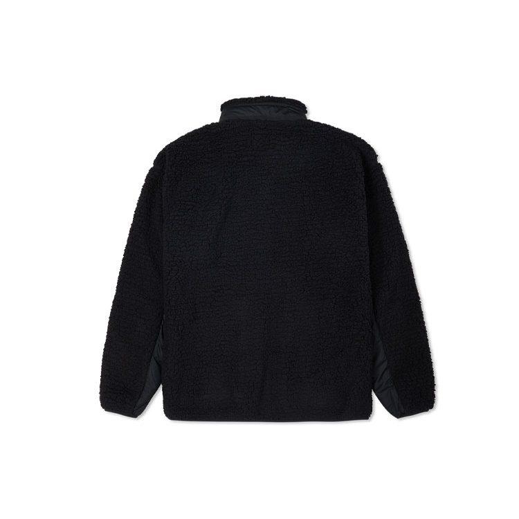Converse Velvet Jackets Men's Black Stand Collar Moderate 10021937-A02