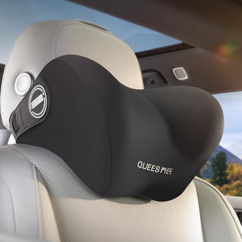 

This car neck pillow features a breathable, low-rebound design and a memory foam interior that has been tested for 10,000 compressions. It offers just