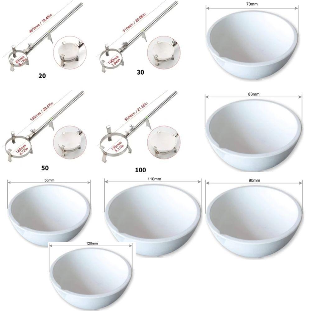 Stainless Steel Quartz Bowl Holder Clamp High Temp Resistant Melting Casting Pliers DIY Handcraft