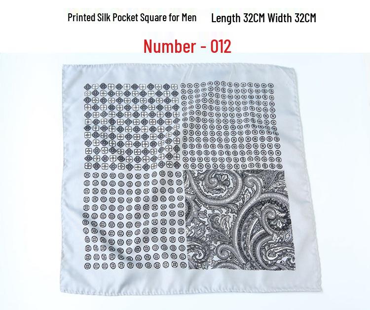 Men's Retro Wedding Pocket Square - Groom & Best Man Viscose Handkerchief Scarf