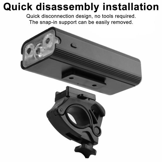 Bicycle Headlight USB Rechargeable 6 Modes Adjustable 400LM Waterproof Universal MTB Road Mountain Bike Night Riding Front Lamp