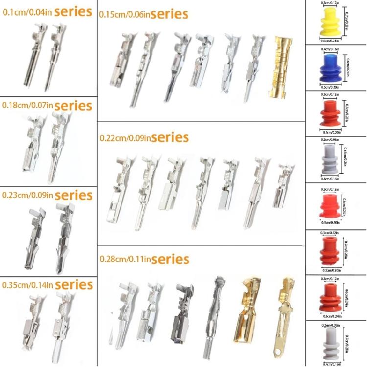 950Pcs Multipurpose Copper Terminals Pin Set for Car Electrical Connection Ideal for Enthusiasts and Mechanics Use