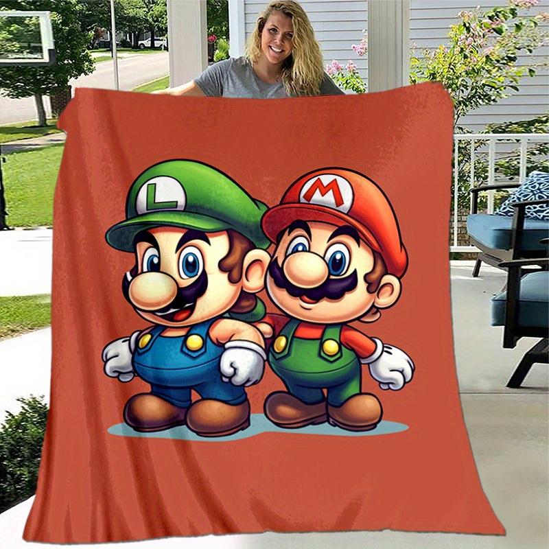 1pcSuper Mario Bros. Plush Blanket - Soft and Comfortable for All Seasons, Makes a Great Gift!B06035m