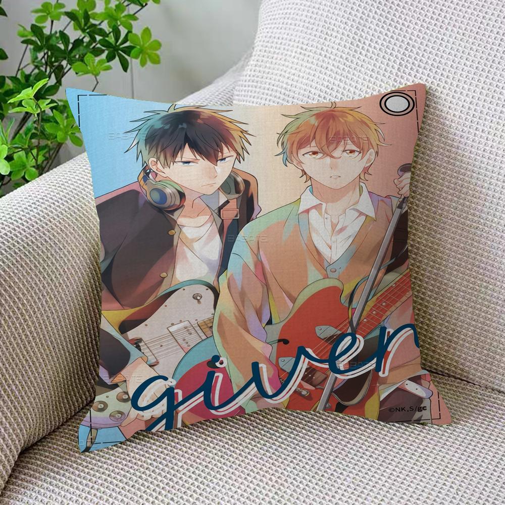 Anime Given Cushion Cover Inches Farmhouse Decor Home Throw Pillow Covers for Couch Decorations