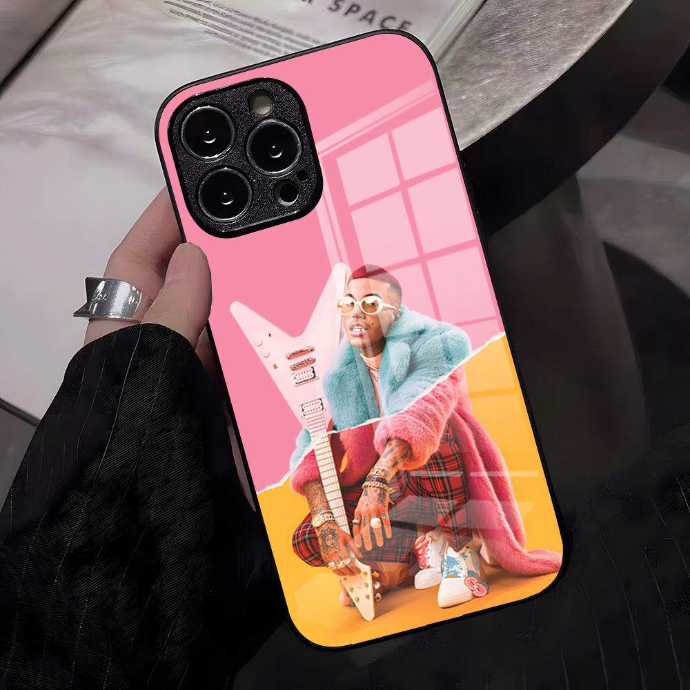 

Sfera Ebbasta Singer Phone Case For IPhone 17 Pro Max 16 15 14 Pro Max 13 11 X Xs Xr 8 7Plus Glass Cover iPhone 13 Pro Max
