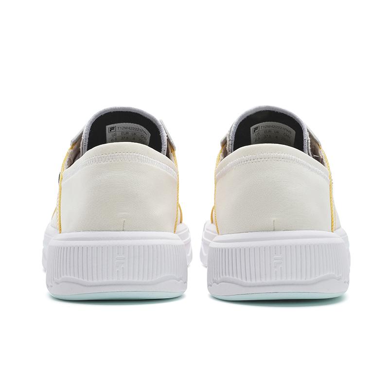 Fila Fusion Pop 3 Casual Comfortable Durable Low-Top Lifestyle Shoes Women Sneakers Off-White T12W422221FWB