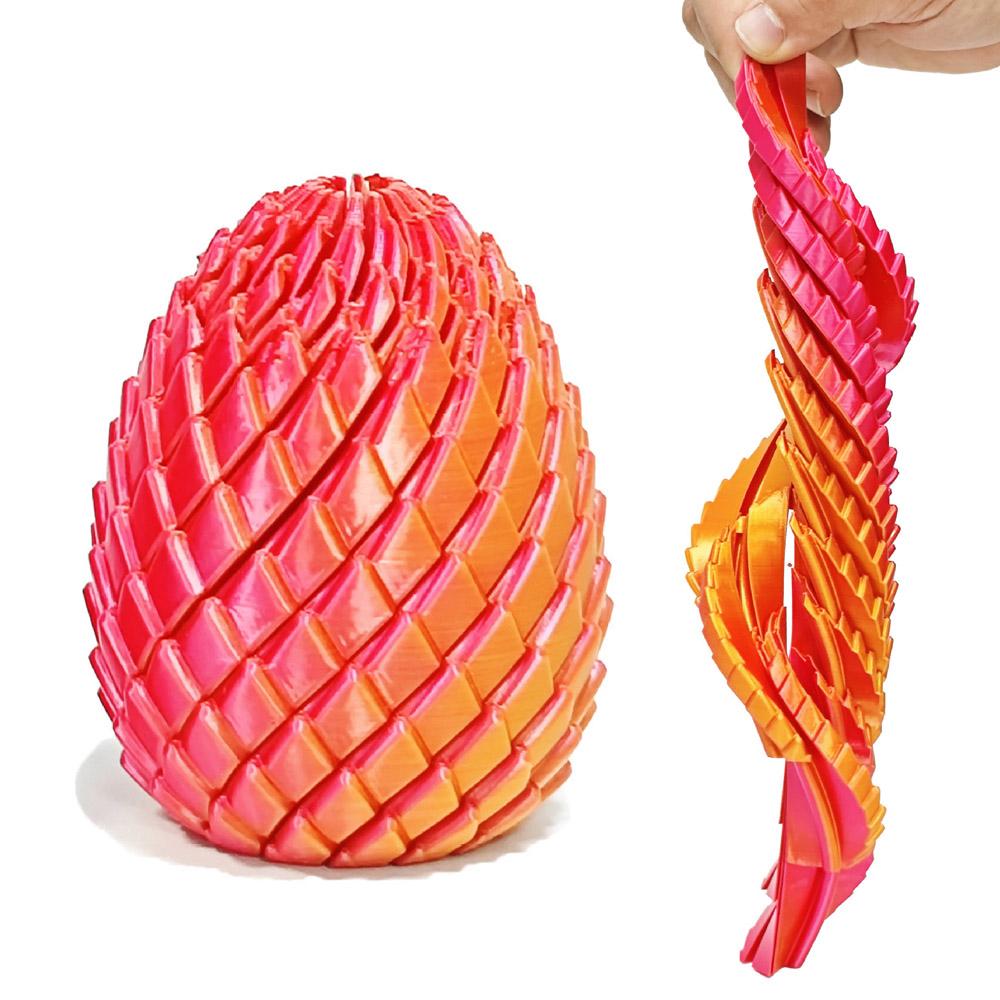 3D Printed Dragon Egg Sensory Transformable Anti-Anxiety Stress Relief Decompression For Teens Adults Office