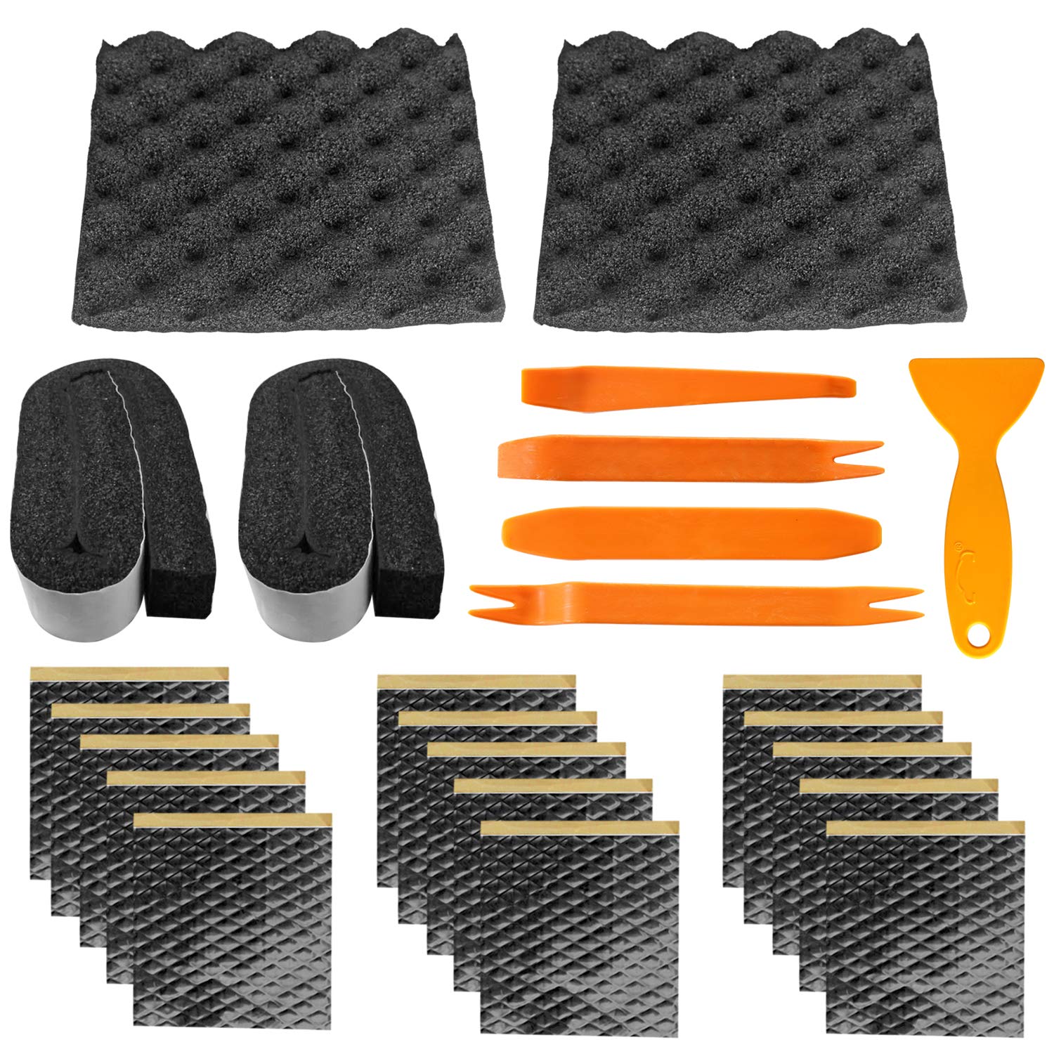 

ZHUBANG Soundproofing Speaker Soundproofing Speaker Back Vibration Damping and Absorbing Vibration Damping Soundproofing Foam Insulation Sound чорний