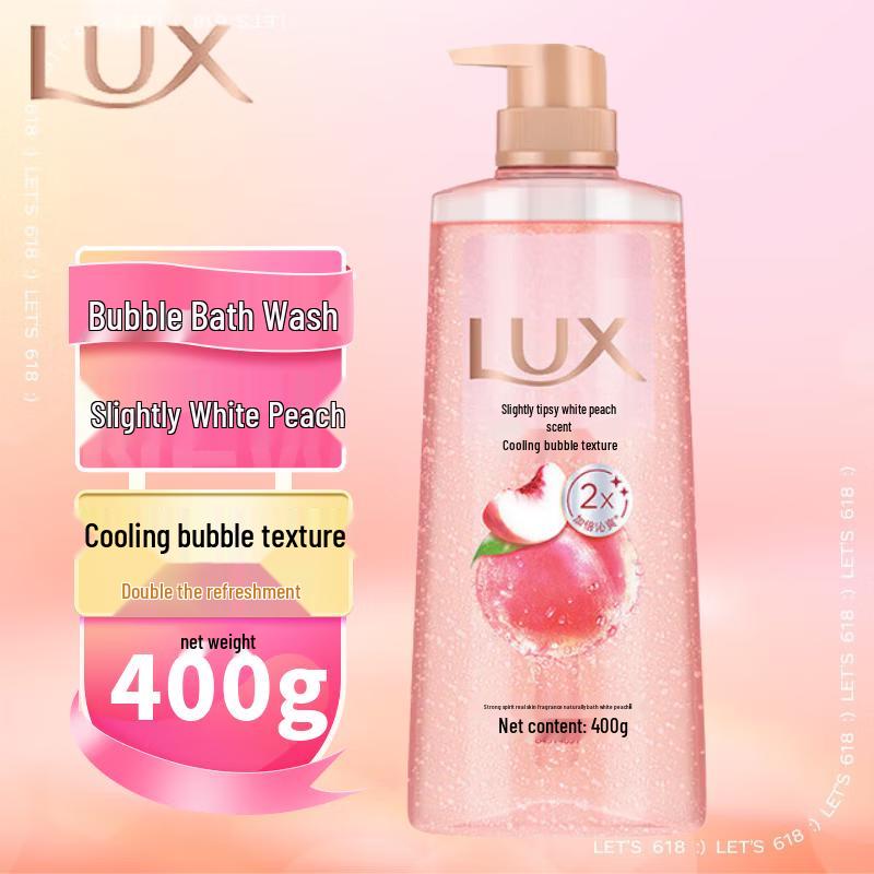 Lux White Peach Scented Shower Gel