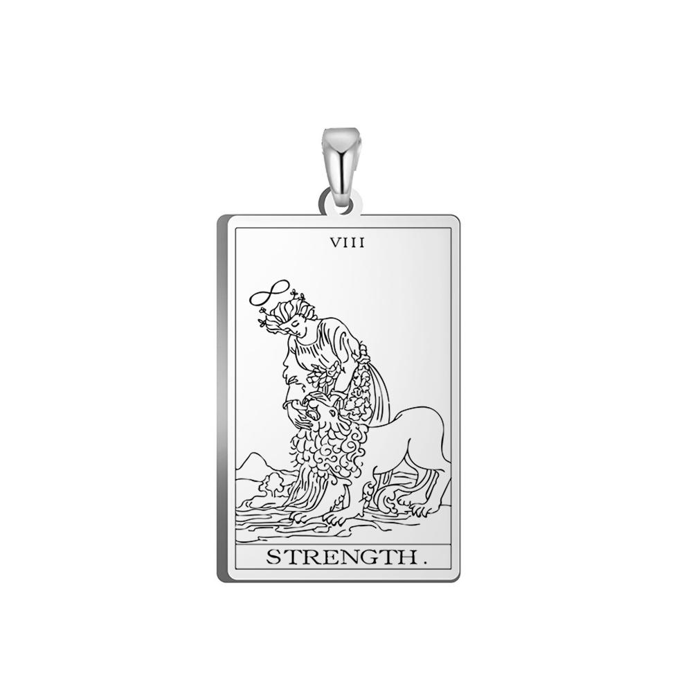 Dawapara The Major Arcana Tarot Cards Vintage Amulet Pendant for Necklaces Accessories Wholesale Stainless Steel