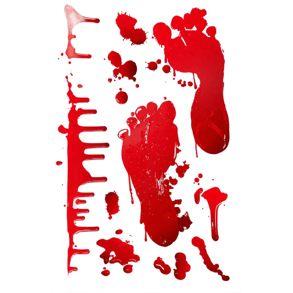 Halloween Blood Handprint Car Sticker Decal for Window Bumper Truck
