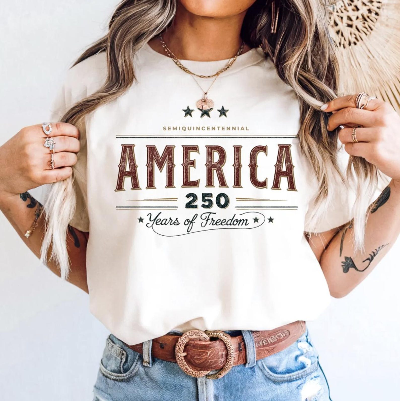 America 250 Years of Freedom T-Shirt | Patriotic Independence Day Tee 4XL