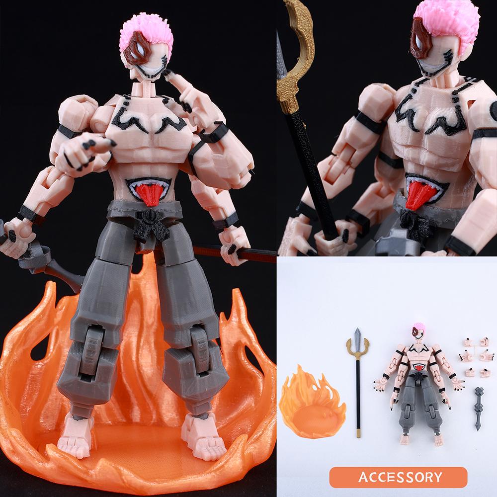 3D-gedrucktes Spielzeug Jujutsu Kaisen Actionfiguren Toji Fushiguro Dummy 13 Mehrgelenkig Posenfähig Formwandelnder Dummy 13 Anime-Modell Kinder