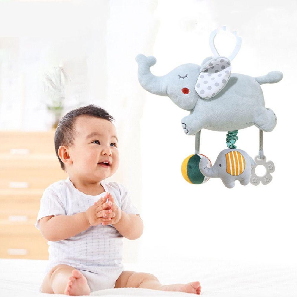 Hanging Rattles Animal Wind Chime Soft Cartoon Style Baby Bed Bell  Infant Newborn