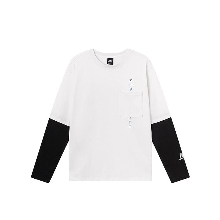 

New Balance T Shirt Men s White Black AMT23306-PAY M