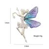 Female Jewelry Coat corsage Angel wings Brooch Women Crystal Brooches Dancing Girl Lapel Pins