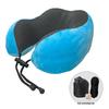 U-Shaped Memory Foam Travel Neck Pillow for Airplane and Car Support