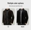 Men's Golden Mink Velvet Winter Coat 2025: Middle-Aged Fashion, Casual Warm Fleece Jacket, Loose Fit Outerwear