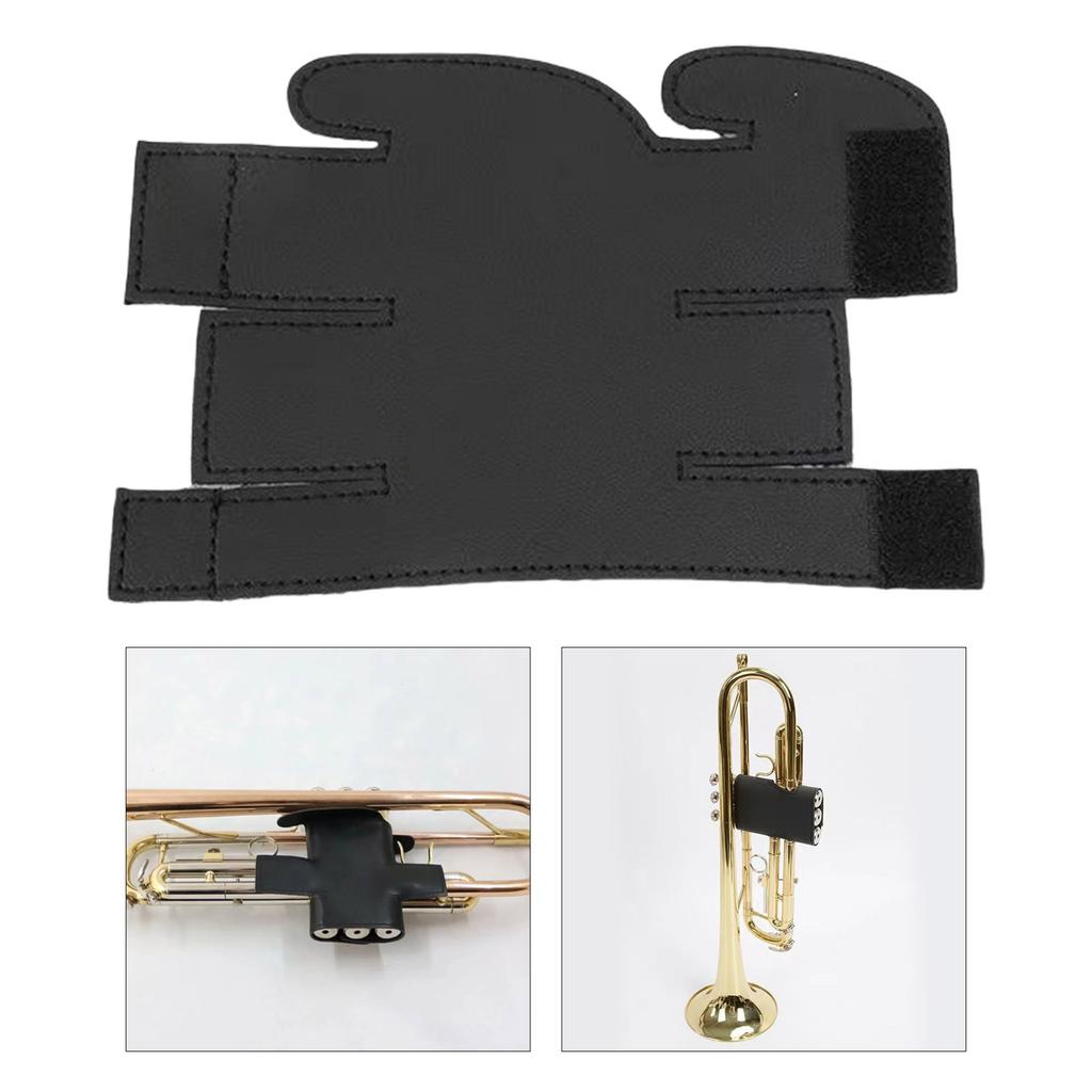 Trumpet Valve Guard Soft PU Texture Trumpets Leather Protective Case Trumpet Valves Sleeve for Music Instrument Care