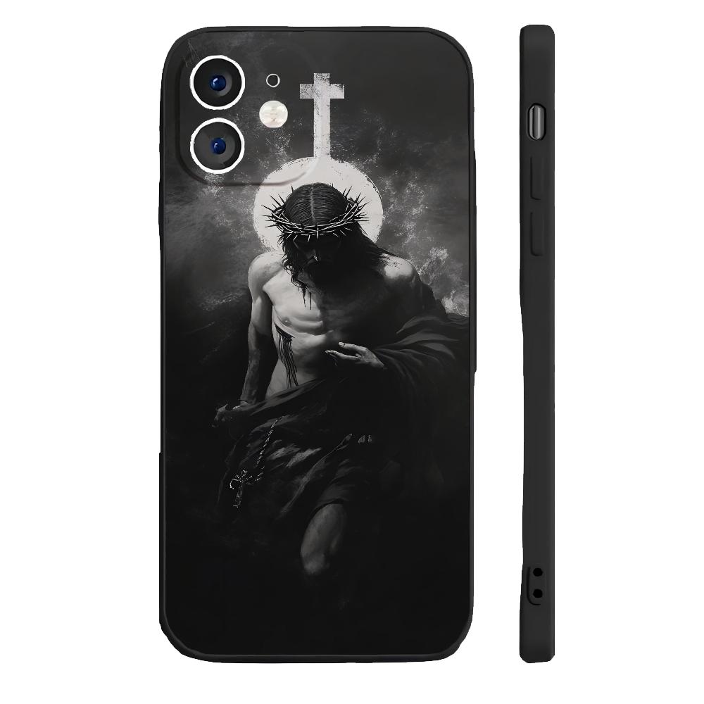 Son Of God Jesus Cross Holy Light Phone Case Silicone Soft For IPhone 16 15 14 13 12 11 Plus Pro Max Plus