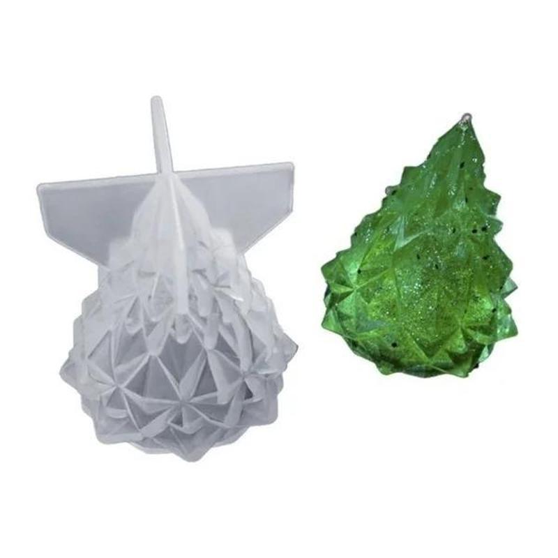 Silicone Mold DIY Christmas Tree Bedroom Lamp Container Molds Epoxy Handmade Crafts Charms Jewelry Making Tools Wholesale