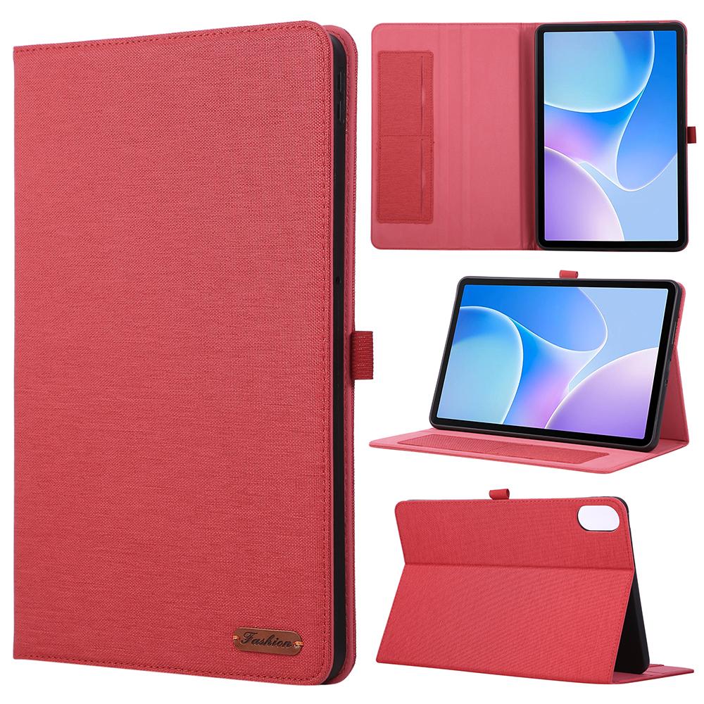 Für Infinix Xpad 20 Hülle mit Ständer Kartenhalter Stoffstruktur Leder Tablet-Abdeckung