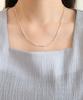 Alleun Silver 925 Square Chain Long Clip Bold Necklace