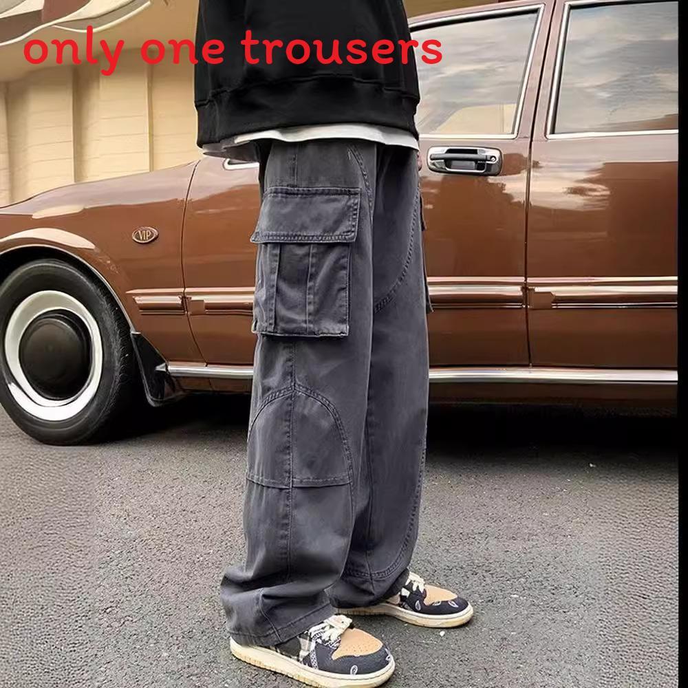 American Retro Work Pants For Men With Stretch Fabric Casual Style For Daily Wear