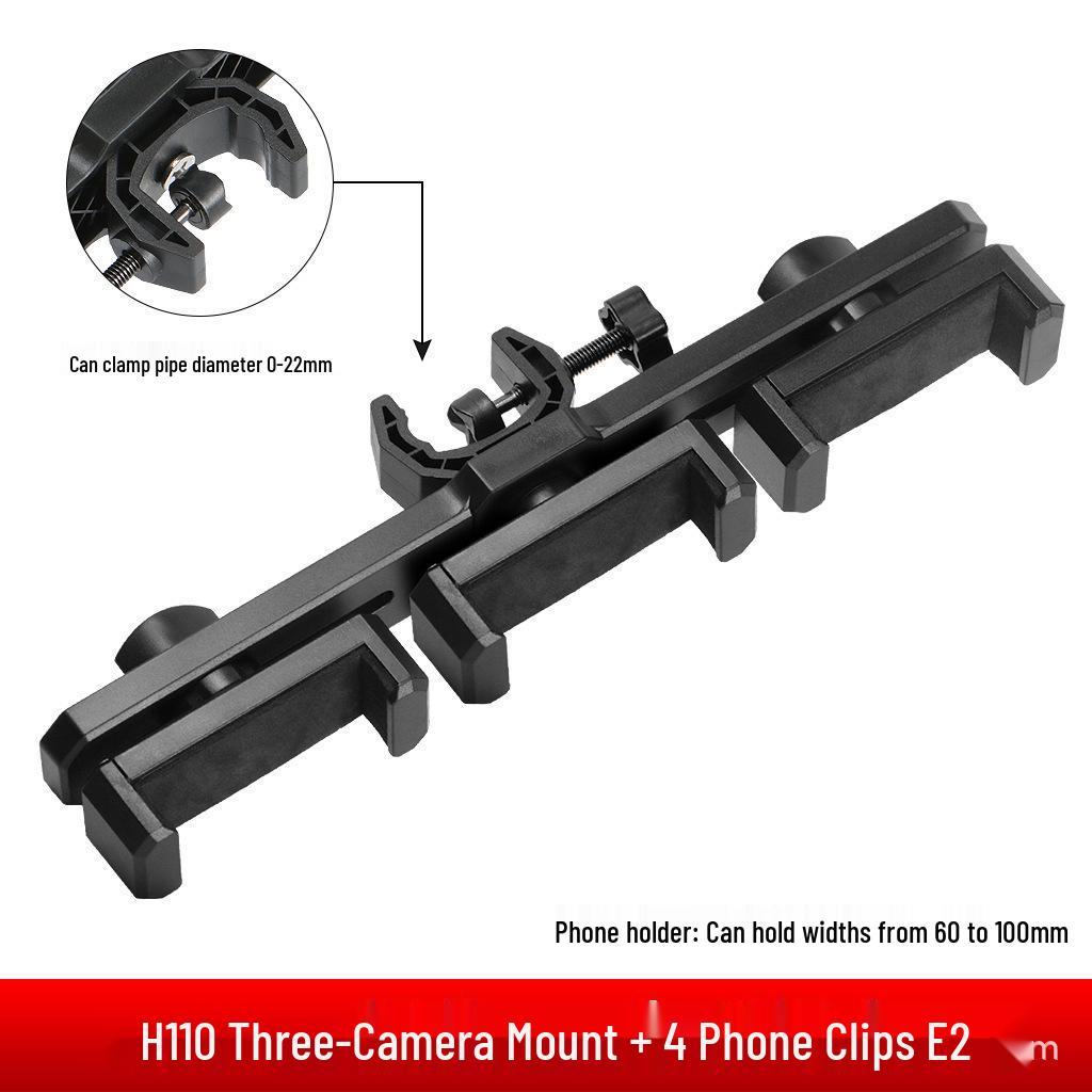 Mobile Device Multi-Slot Bracket with Adjustable C-Clamp